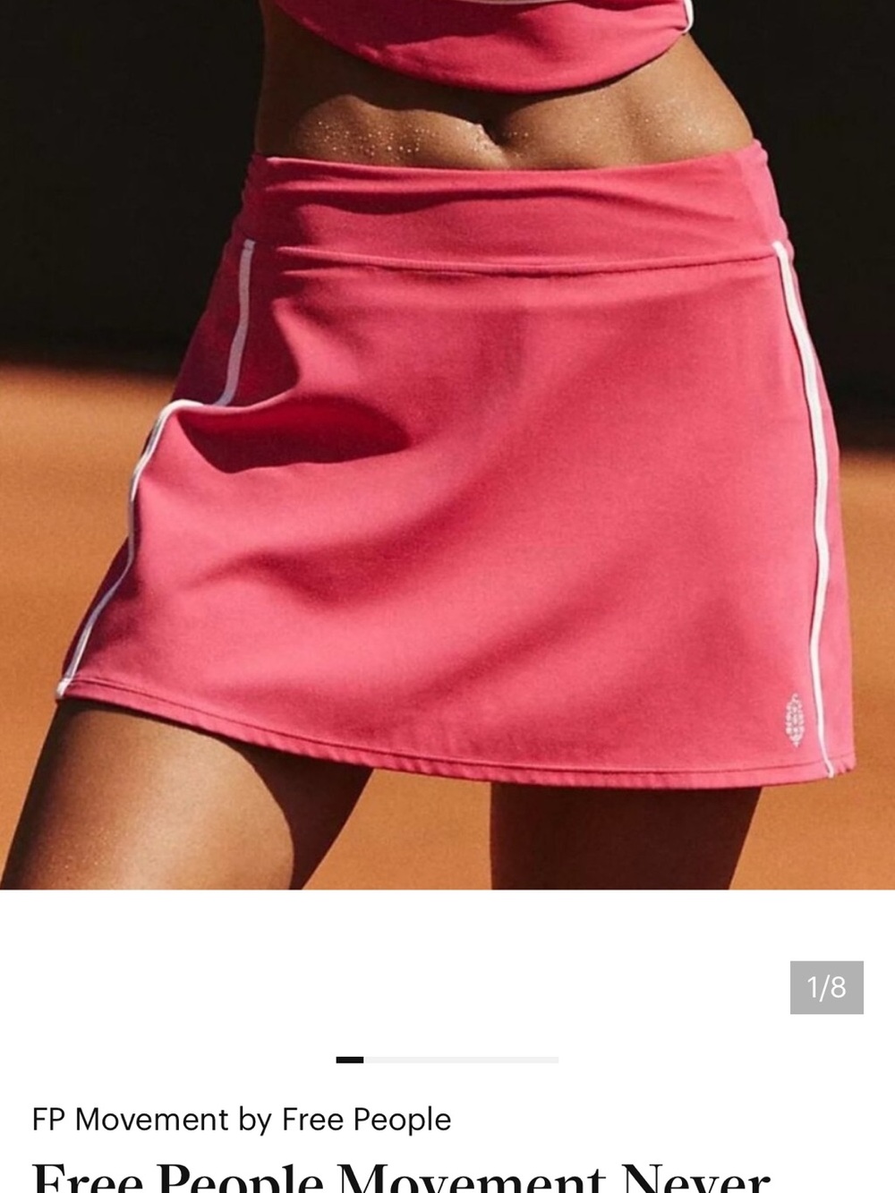 NWT FP Movement Volley Skirt/ Hibiscus